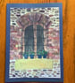 Handmade photo card of original art 'Tuscan Castle Window'