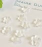 Hand Crafted Ivory Silk Satin Forget me not - Image 4
