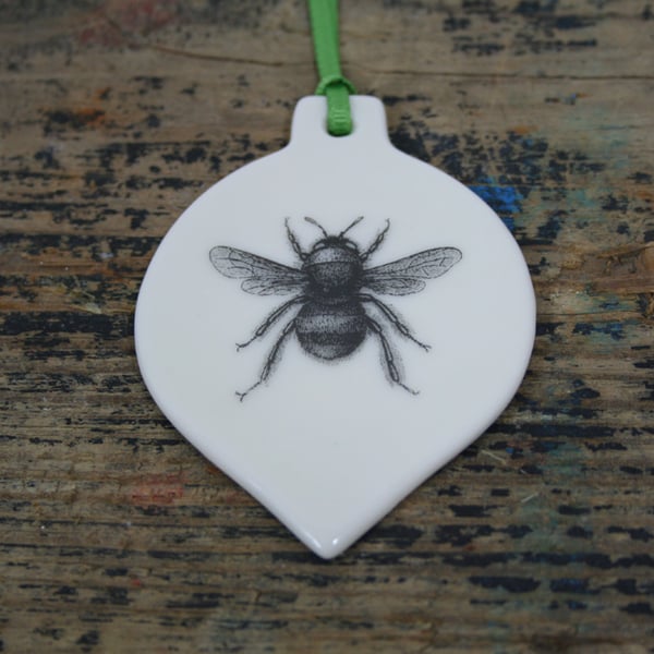 Porcelain bee decoration