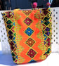 Colourful African print tote bag, fully lined with internal pocket - Image 1