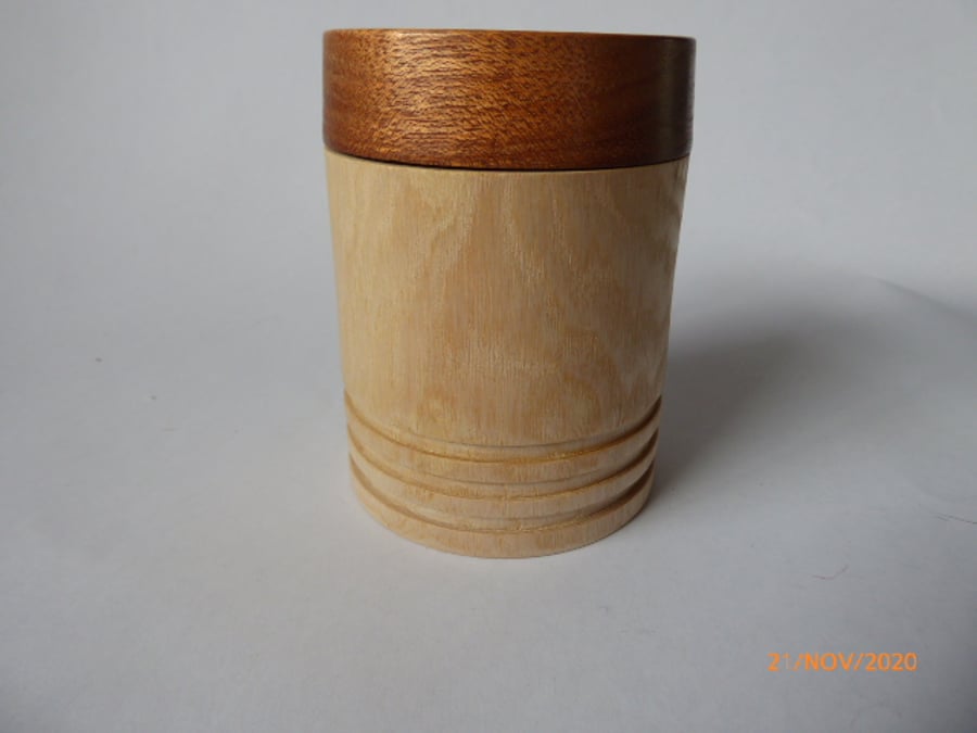 Ash and Sapele Caddy