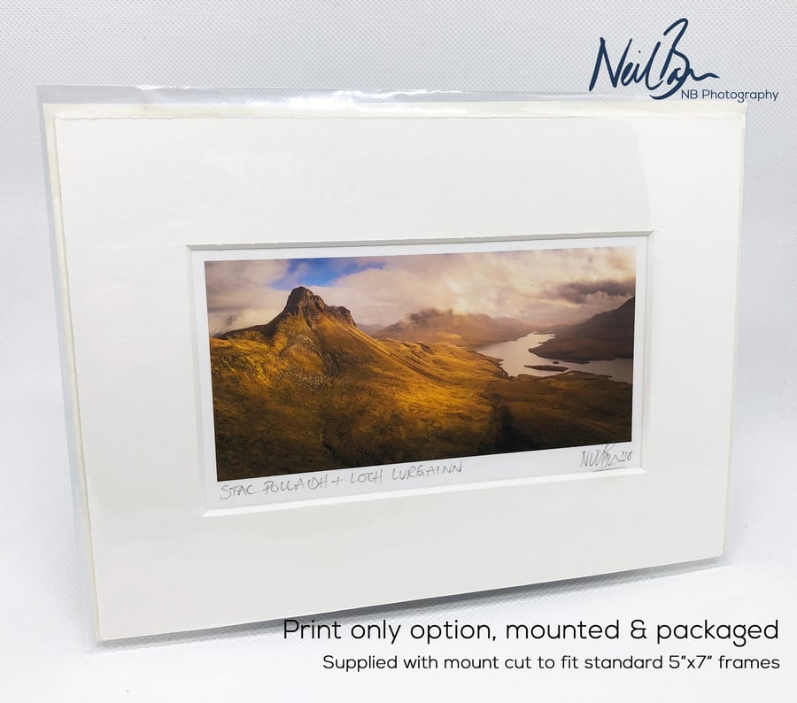 Stac Pollaidh Scotland - A6 (7"x 5") Unframed Scottish Print