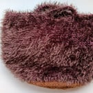 Crochet Basket Bag (Chocolate Fur) - holds so much!