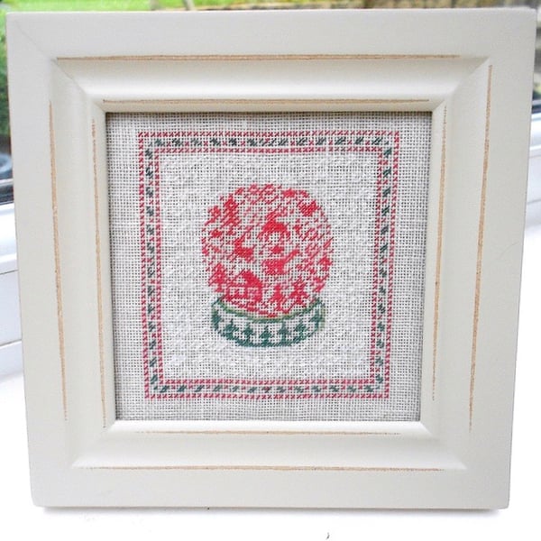 A Snow Globe Petit Point Picture