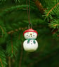 Snowman with Green Scarf and Red Hat - Decorations  - Image 1