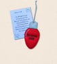 A Nurse's Light Christmas Tree Decoration - Light Bulb Ornament
