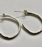 Reticulated Silver Hoops - Image 5