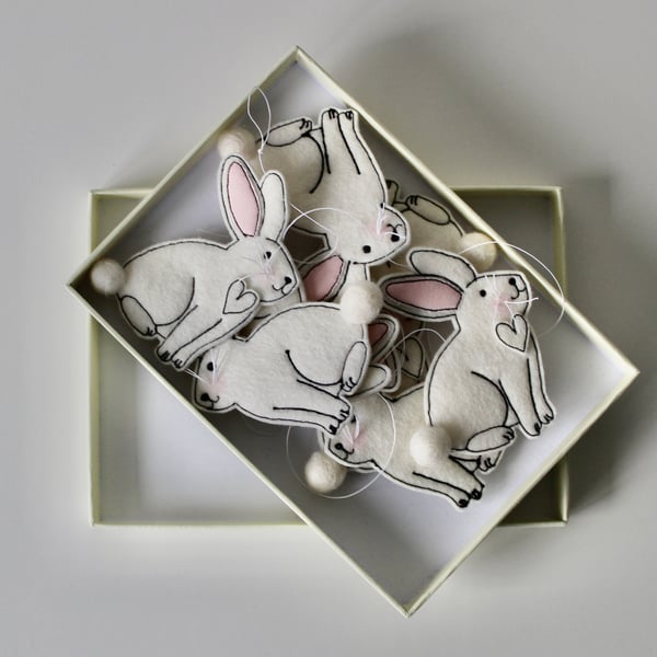 Special Order for Jodie - 'Bunny Garland' - Hanging Decoration