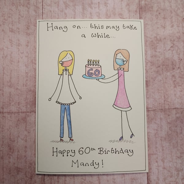 Funny 60th Birthday Card for Women, For Her, 60th Card for Friends
