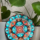 Hand-Painted Vibrant Mandala Dot Art Wooden Wall Decor