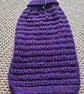 Hand knitted  purple dog coat  - Image 3