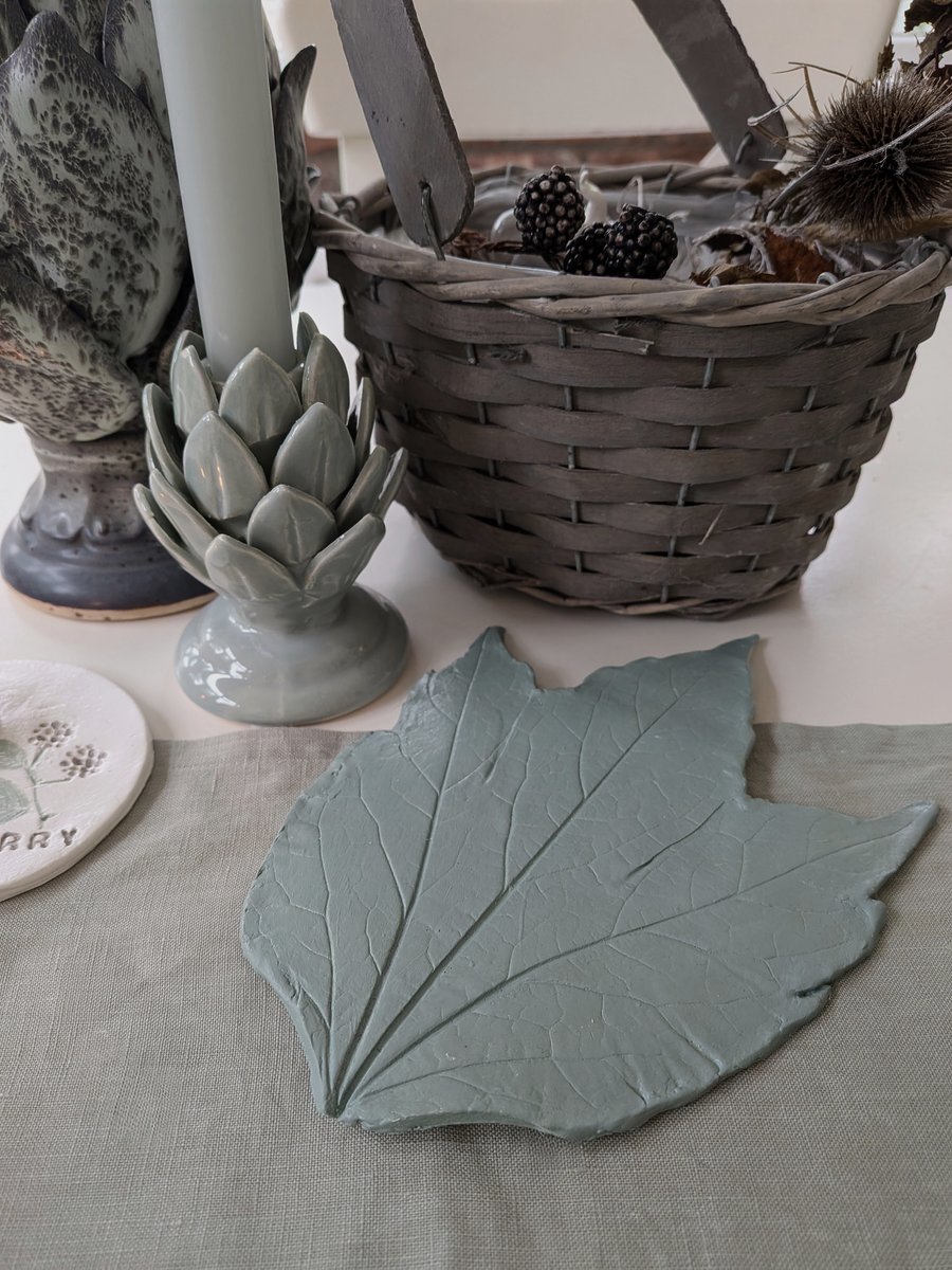 Printed Clay Leaf Ornament