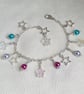 Gorgeous Celestial Stars Bracelet - Silver Tones - Image 2