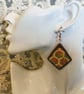 Geometric wood earrings - Image 2