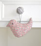Bird Hanger Liberty Pepper Pink Fabric Hanging Padded Stuffed Padded Decoration - Image 3