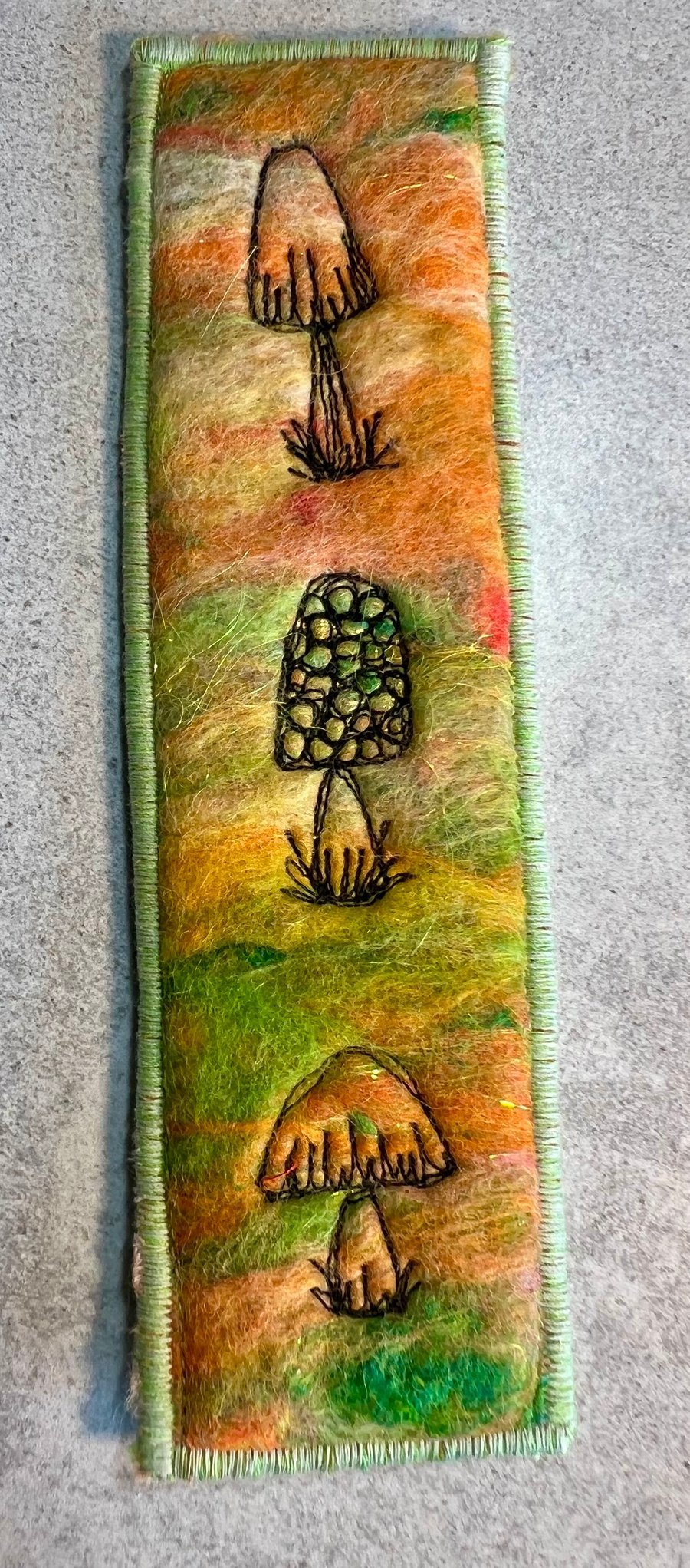 Mushroom bookmark
