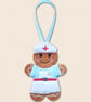 Vintage Nurse Gingerbread Decoration - Embroidered Nursing Character - Image 2