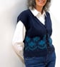 Blomheim Waistcoat Stranded knit knitting pattern 