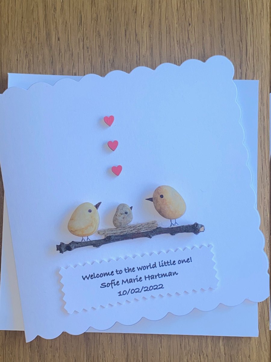 New Baby Birth Personalised Card, Congratulations on New Baby Card, New Arrival 