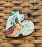 Cute decoupaged Owl gift embellishment  - Image 2