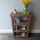Handmade Rustic Book Shelf Solid Wood Hallway Console Table – Storage