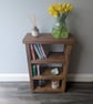 Handmade Rustic Solid Wood Hallway Console Table – Storage Book Shelf