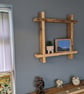 Rustic Square Shelf Hashtag Shelf Reclaimed Wood THE HASHTAG - Image 10