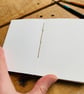 Hand Bound A7 Watercolour Sketchbook with Coptic Stitch Exposed Spine. - Image 10