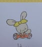 Yellow Polka Dot Easter Card - Bunny - Image 5