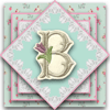 Regency Style 6cm Embroidered Letter B