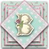 Regency Style 6cm Embroidered Letter B