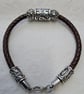 Viking Rune Leather Bracelet 