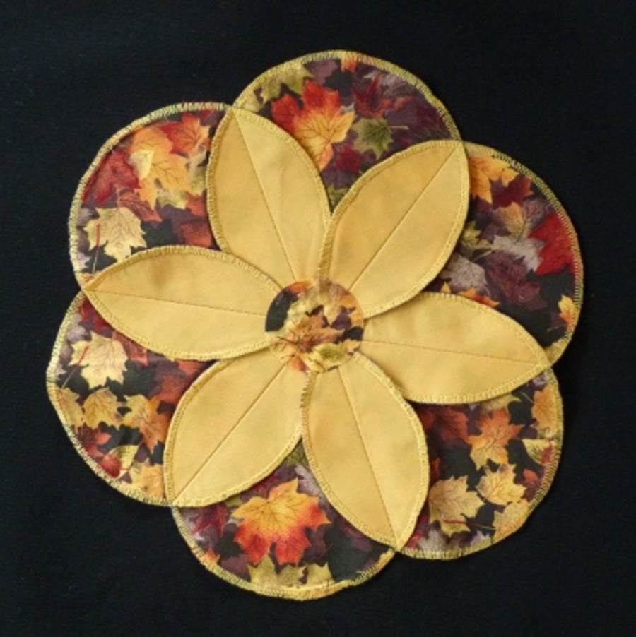 Table Mat or Coaster In Autumn Fabrics