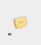 Funny Novelty Vinyl Sticker - Cute Happy Cheese 