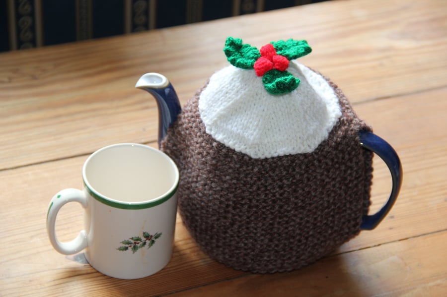 Christmas Pudding Tea Cosy for 4 Cup Teapot