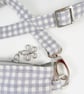 Gingham and Pink Flowers Crossbody Bag - Image 4