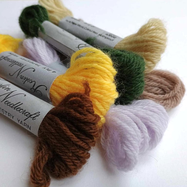 Wool Tapestry Yarn - 6 skeins Roslyn Needlecraft