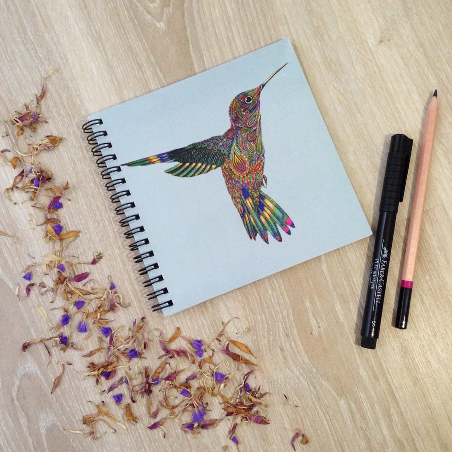 'Hummingbird' Square Notebook