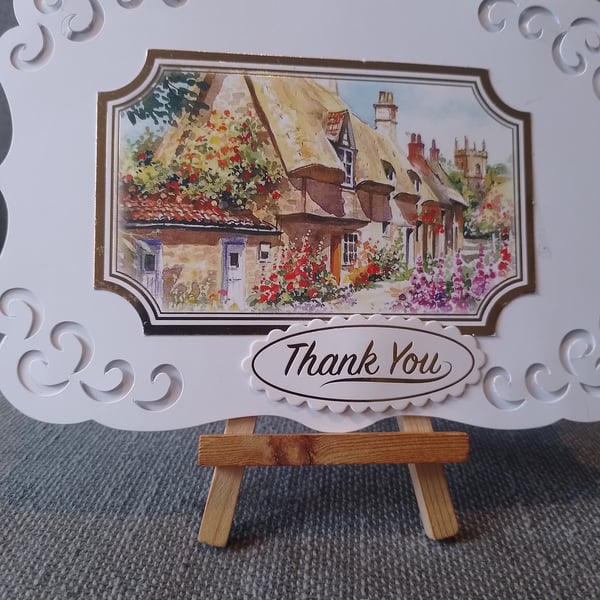 Country Cottage Thank you Card