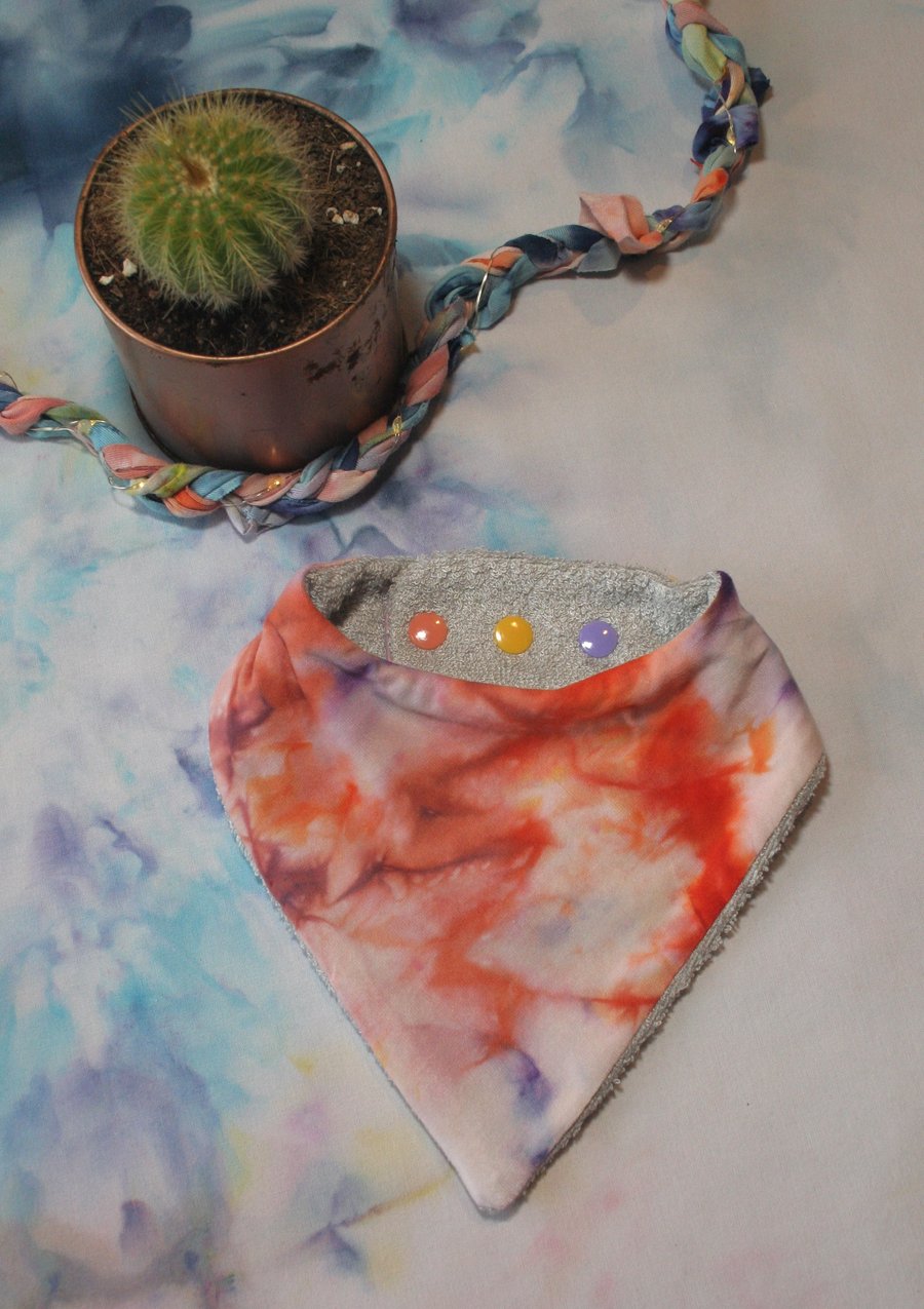 Soft Bamboo Ice Dye Baby Bib