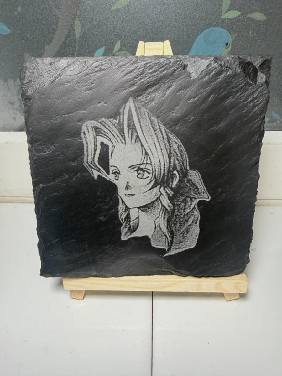 Final Fantasy 7 VII Aeirth Laser Etched Coaster