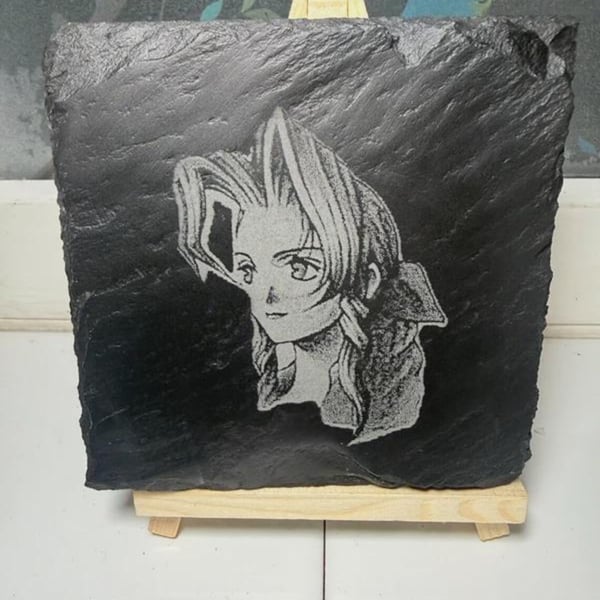 Final Fantasy 7 VII Aeirth Laser Etched Coaster