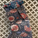Quilted Cotton HandBlock Printed Christmas Stocking