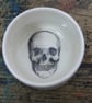 Porcelain dish with skull image - Image 1
