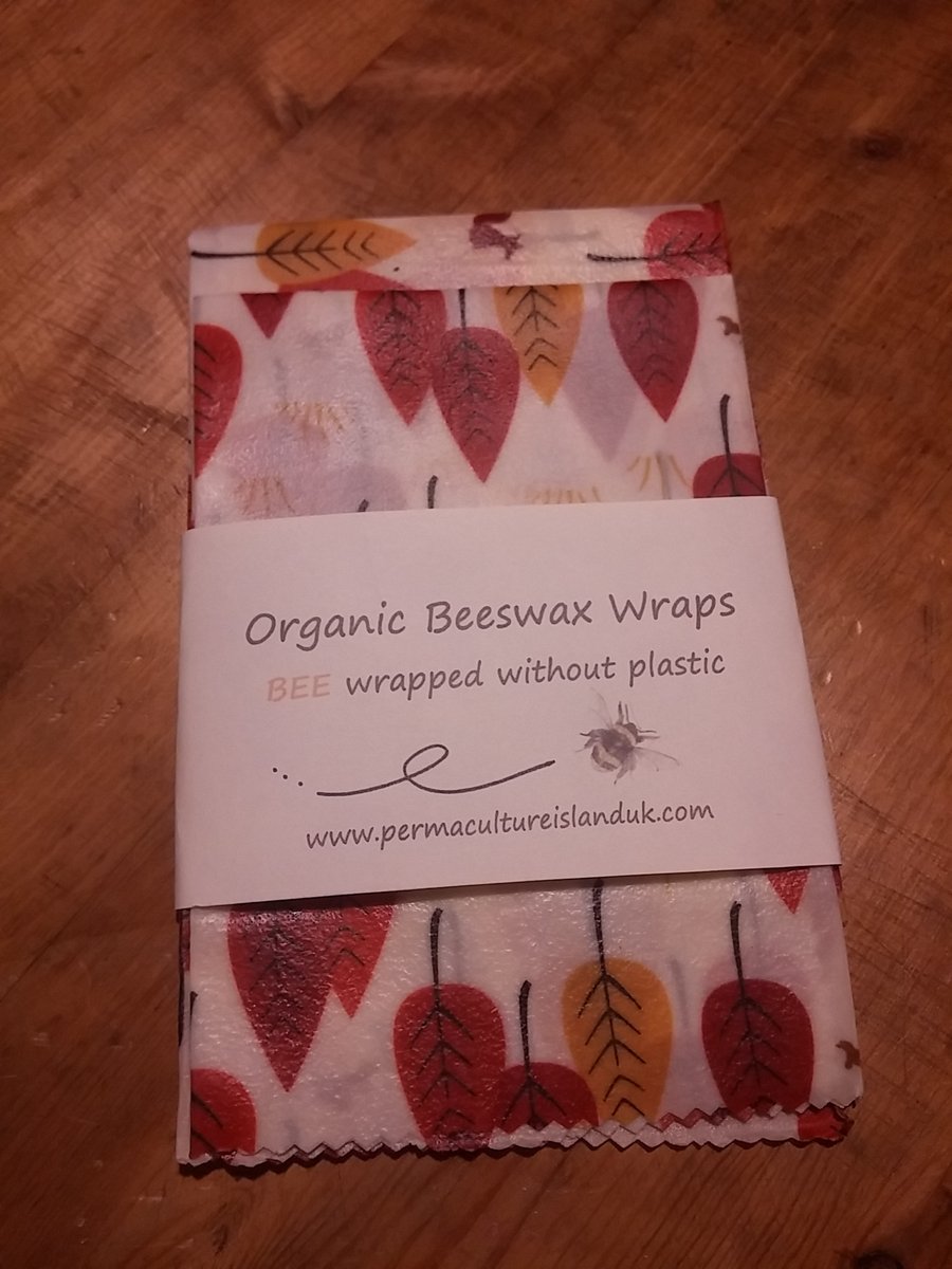 Organic Bees wax sandwich wraps leaf Print