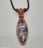 Wire wrapped Crazy Lace agate pendant - Image 2