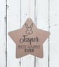 Best Rabbit - Personalised Hanging Star Plaque - Image 1