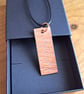 Hammered Copper bar Necklace, Handmade pendant - Image 3