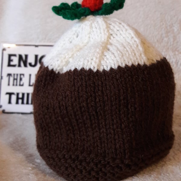 Christmas Pudding Baby Hat