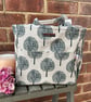 Black Tree Drawstring Insulated Lunch Bag